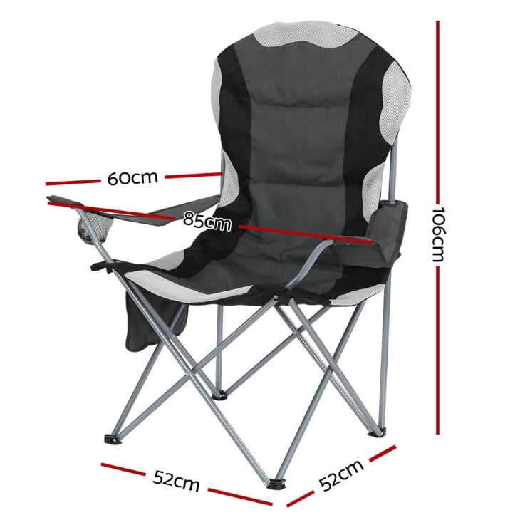 Set of 2 Essentials Comfort Camping Chairs
