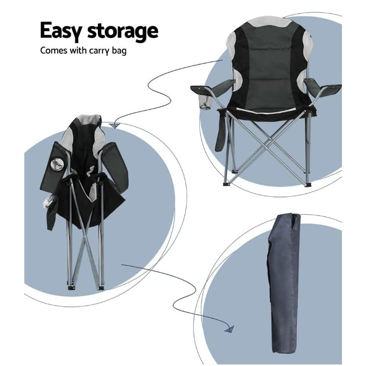 Set of 2 Essentials Comfort Camping Chairs