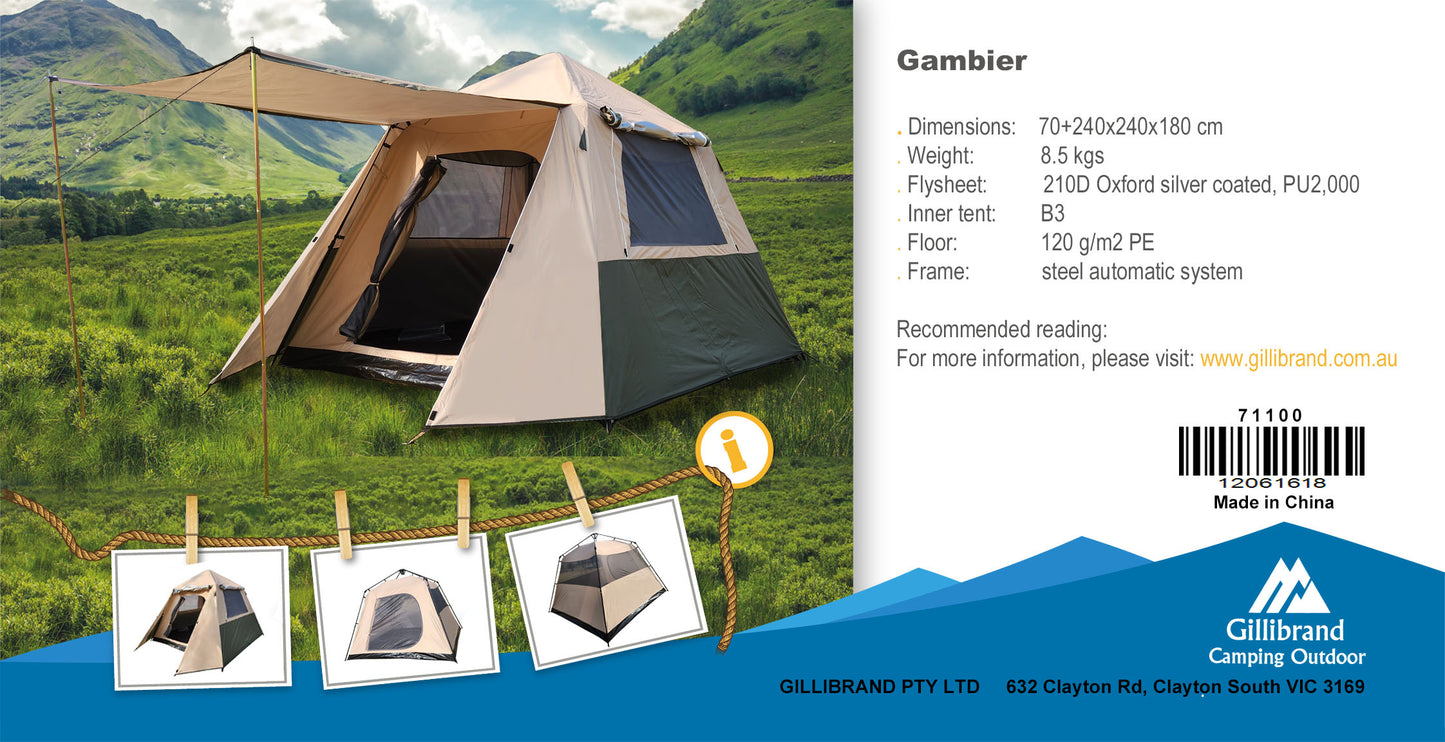 Gambier 5-6 Persons instant Tent
