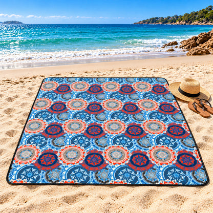 Ocean Mosaic Large Picnic Mat 200cm x 200cm