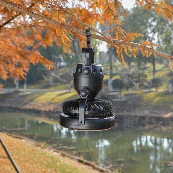 2 in 1 LED Light & Fan | Hook & Stand Mount