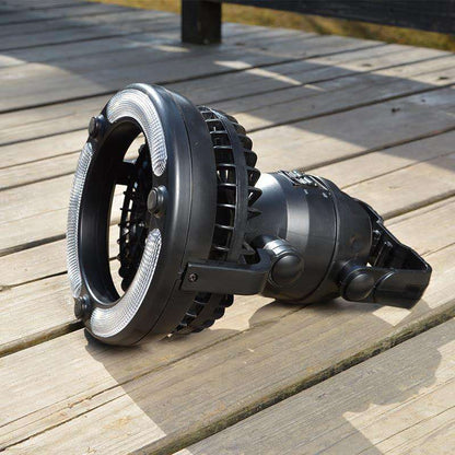 2 in 1 LED Light & Fan | Hook & Stand Mount