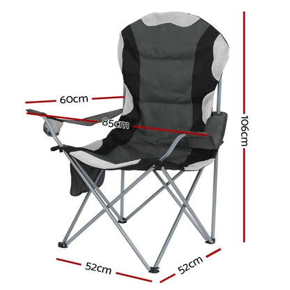 Set of 2 Essentials Comfort Camping Chairs
