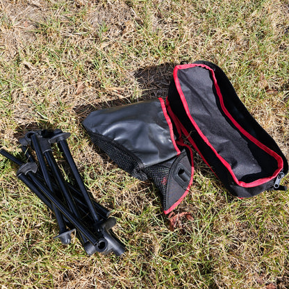 2 Lightweight portable camping chairs bundle