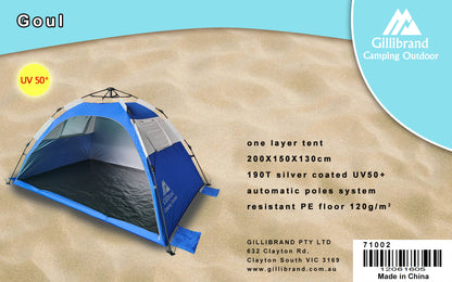 Goul 2 Persons instant beach/camping 2 in 1 Tent