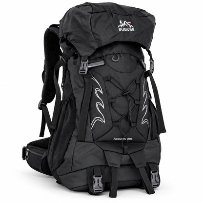 BUBUMI 68L Hiking Backpack with Rain Cover – Lightweight Camping & Travel Rucksack