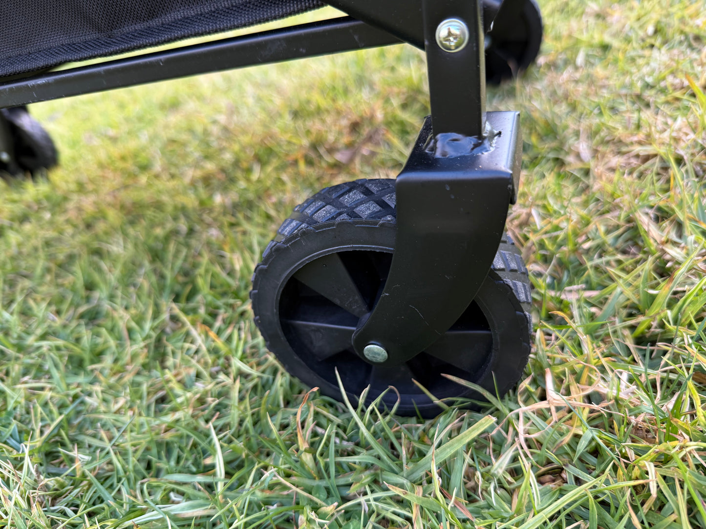 Black camping trolley cart
