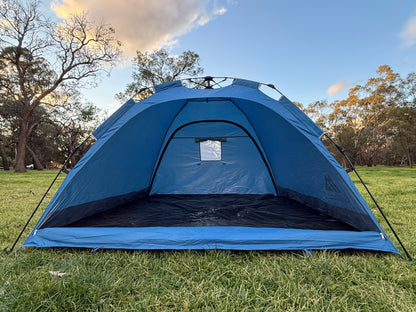 Barw 4 Persons instant beach/camping 2 in 1 Tent