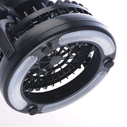 2 in 1 LED Light & Fan | Hook & Stand Mount
