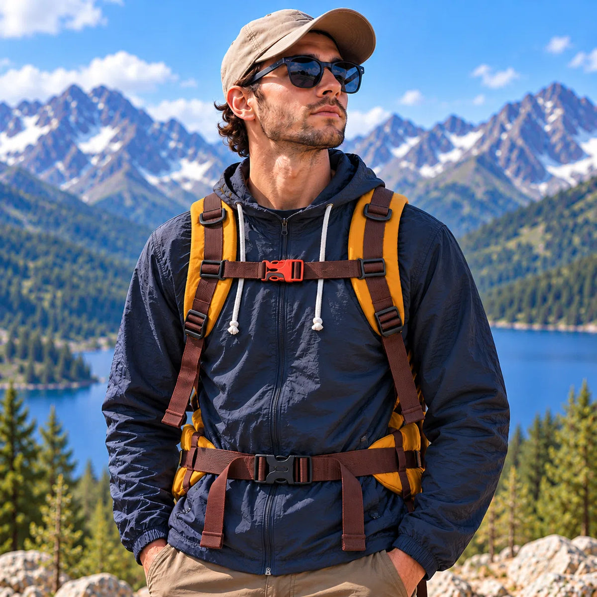 35L Lightweight Hiking Backpack – Breathable Outdoor Daypack